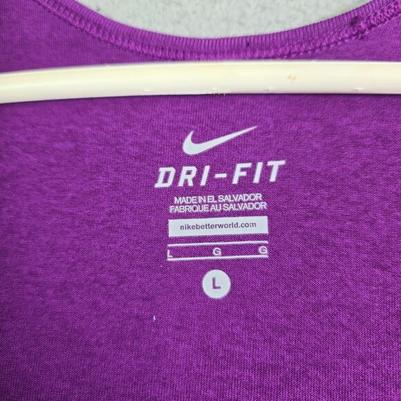 Nike Dri-Fit Just Do It Tank Top Women's Large Purple Awareness Color 💜 Running - Picture 3 of 6